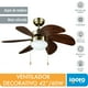 thumbnail image 3 of Ventilador de Techo Igoto Luz 6 Aspas Madera 60W Ventum 76 cm V3002, 3 of 3