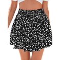 thumbnail image 3 of Women's Ruffle Wide Leg Flowy Clothes High Waist Shorts for Casual Beach Color 1 S, 3 of 10