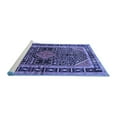 thumbnail image 2 of Ahgly Company Machine Washable Indoor Rectangle Persian Blue Traditional Area Rugs, 2' x 3', 2 of 4