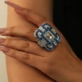 thumbnail image 4 of Anillo de regalo de anillo de bodas de diamantes de anillo de diamante completo cuadrado de moda para mujer 1 pieza Wmkox8yi  sjalhkljlk1620, 4 of 7