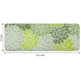 thumbnail image 7 of Green Floral and Petal Pattern Kitchen Rug Mat,Kitchen Runner Rugs Non Skid Washable,Decorative Kitchen Floor Mats for Kitchen,Sink,Laundry,17"x47.2", 7 of 7