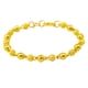 thumbnail image 1 of pulsera de cuentas redondas para mujer, de cobre sólido y liso, joyería de moda para mujer., 1 of 5