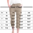 thumbnail image 3 of Miluxas Women's Stretchy Slit Hem Capri Pants Slim Fit Mid Rise Button Zip Solid Casual Capris with Pockets for Summer office Daily Wear Khaki, 3 of 9