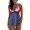 Blue, variant on Summer Savings Clearance! Edvintorg 2023 Womens Tankini Swimsuits Tummy Control Swimwear Two Piece Bathing Suits With Shorts