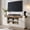 Antique White 70-inch TV Stand, variant on Modern TV Stand Console 70-inch TV Stand Antique White Engineered Wood 70 x 16 x 34 in Top Holds 300 lb Open Shelf with 2 Side Cabinets Cable Management Soft Close Doors