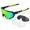 Black Green-3 Lens, variant on Black Green 3 Lens Polarized Sports Sunglasses for Outdoor Activities