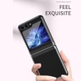 thumbnail image 4 of Clear Case for Samsung Galaxy Z Flip5 5G, Luxury Plating Folding Sleeve Cover Slim Thin Hard PC Shockproof Protective Phone Cover Samsung Galaxy Z Flip 5 DD Black, 4 of 11
