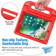 thumbnail image 4 of BMOUO Kids Case for iPad 5th/6th Generation (9.7-inch, 2017/2018), iPad Air 2 / iPad Pro 9.7 Case with Built-in Screen Protector, Shockproof Protective Cover with Handle Stand for Kids, Red, 4 of 8