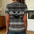 thumbnail image 7 of DORKASM Halloween Women's Shirts Short Sleeve Spooky Fashion Tshirt Round Neck Pumpkin Skeleton Vacation T Shirt Funny Print 2026 Causal Pullover Multicolor XL, 7 of 7