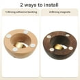 thumbnail image 4 of 2 Set Shopkeepers Bell, Wood Door Chime Hanging Door Bell Self-adhesive Hanging Jingle Bells for Door Opening Business When Entering Refrigerator Car, Round, 4 of 7