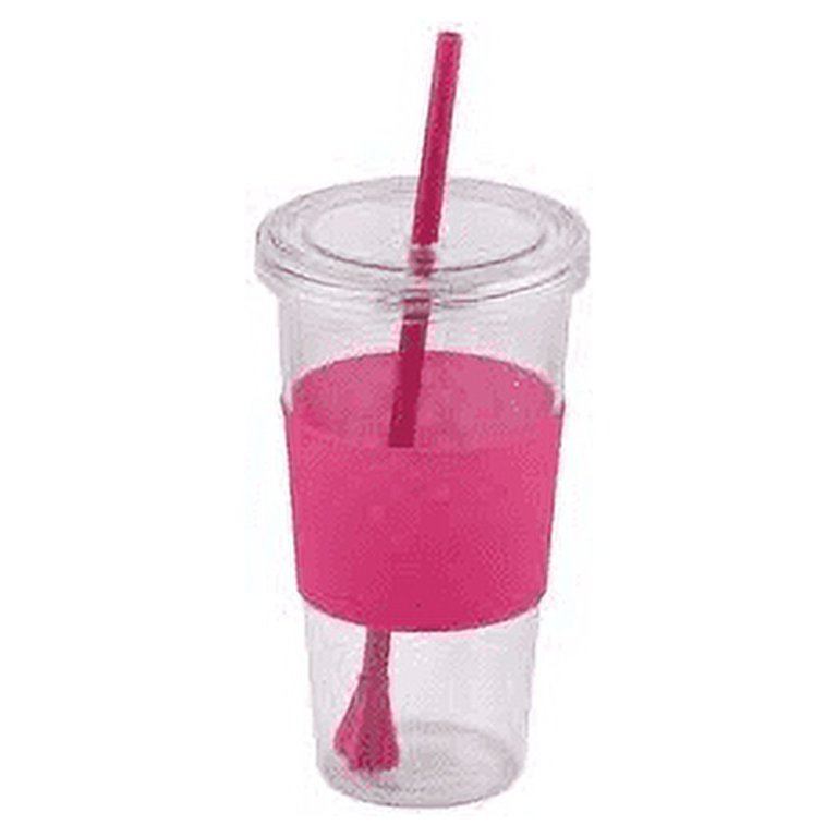 Hot Pink Logo Tumbler