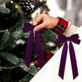 thumbnail image 5 of geerera 16pcs Velvet Christmas Bows for Christmas Tree Wreath Gift Wrap Crafts Wedding Party 4"x8" Ribbon Bow for Snack Bags Baking Candy Bags Home Decoration, 5 of 6