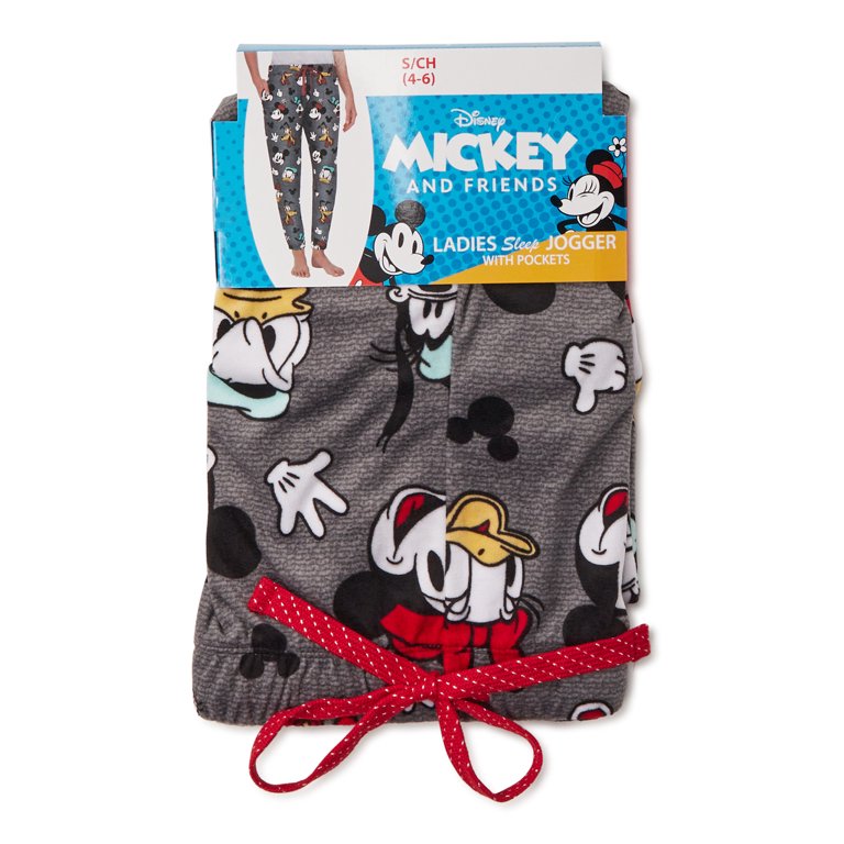 Mickey Mouse 49138-X-Large Mickey Mouse Leg Logo Ladies Grey Sweatpants -  Extra Large