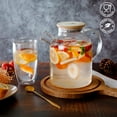 thumbnail image 4 of CnGlass Glass Teapot Stovetop Safe,50.7oz/1500ml Clear Teapots with Removable Filter Spout,Teapot for Loose Leaf and Blooming Tea, 4 of 8