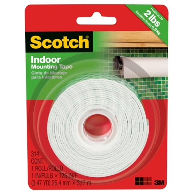 3m 314P 1 in. X 125 in. Heavy Duty Mounting Tape Walmart Canada