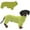 green, variant on HQREA Dachshund Dog Jumpsuit Turtleneck Winter Warm Pjs Clothes for Dachshunds