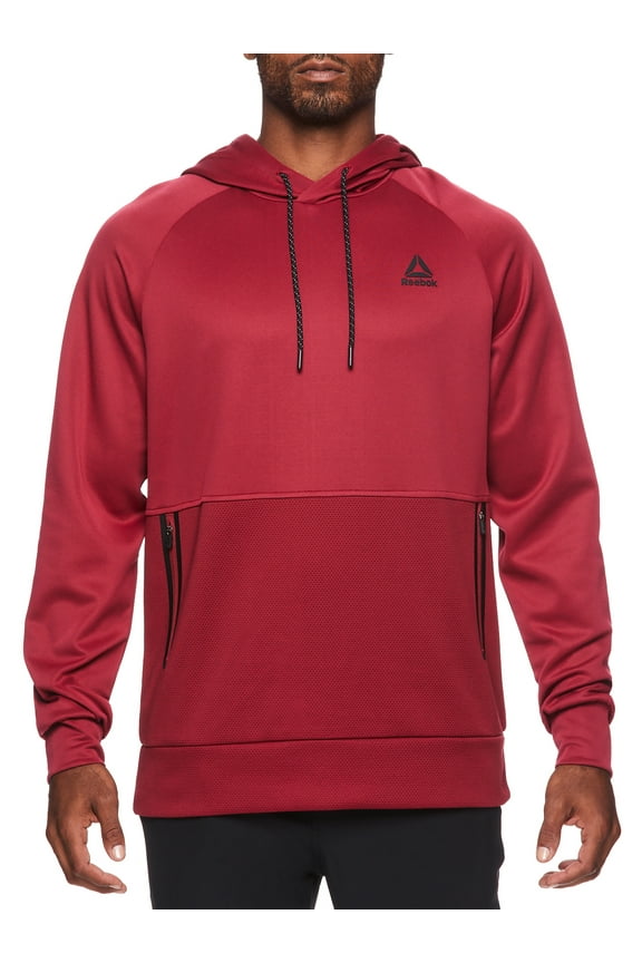 Mens and Big Mens Active Mesh Pullover Hoodie, Up to 3XL