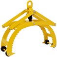 thumbnail image 3 of Olurrisa Automatic Grip and Release Log Tongs, 360° Swivel Lifting Tongs with 4 Claws 21" Open, 3300 LBS Load Capacity, Fit For Forklift, ATV, Tractor and so on. Yellow Color, 3 of 9