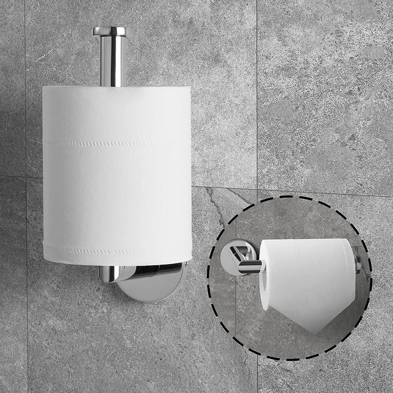 Mainstays Wall Mount Toilet Paper Dispenser with Shelf, 7.2 x 5.23 x 3.77 , Chrome, Size: Small