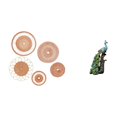 thumbnail image 1 of Colección De Arte Mural Tejido En Ratán Y Esculturas De Pavos Reales Para La Decoración De Dormitorios, Oficinas, Salas De Estar, Pasillos, Porches Y Salones De Té., 1 of 8