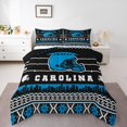 thumbnail image 2 of Erosebridal American Football Bedding Set,Football Fans Comforter Set Full Size Teens Adults,Sports Ball Game Bed Set,Rugby Down Comforter Bedroom Decor(Carolina), 2 of 7