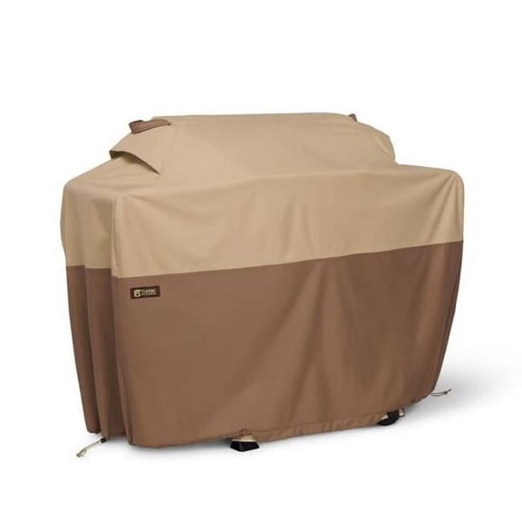 Classic Accessories  64 x 30 x 48 in. Verandas Best Polyester with Polyvinyl Chloride Backing BBQ Grill Cover, Earth