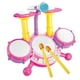 thumbnail image 3 of Juguete de tambor para niños, instrumento Musical con ajuste de volumen, juguete de aprendizaje para bebés con micrófono, regalos de cumpleaños Rosa, 3 of 9
