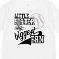 thumbnail image 4 of Inktastic Little Sister and Biggest Baseball Fan Girls Long Sleeve Toddler T-Shirt, 4 of 5