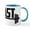 White/Blue Inside, variant on CafePress - Beast Mug - 11 oz Ceramic Mug - Novelty Coffee Tea Cup