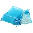 thumbnail image 3 of 1 Pcs Gift Organza Bags With Drawstring,Small Mesh Bags,Small Drawstring Organza Bags For Travel Jewelry,Candy,Candles,Transparent Mesh Bags For Christmas,Birthday,Wedding,(Sky Blue,2.75x3.54 in), 3 of 8