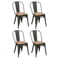 thumbnail image 5 of Pemberly Row Metal Dining Chair in Gray (Set of 4), 5 of 5