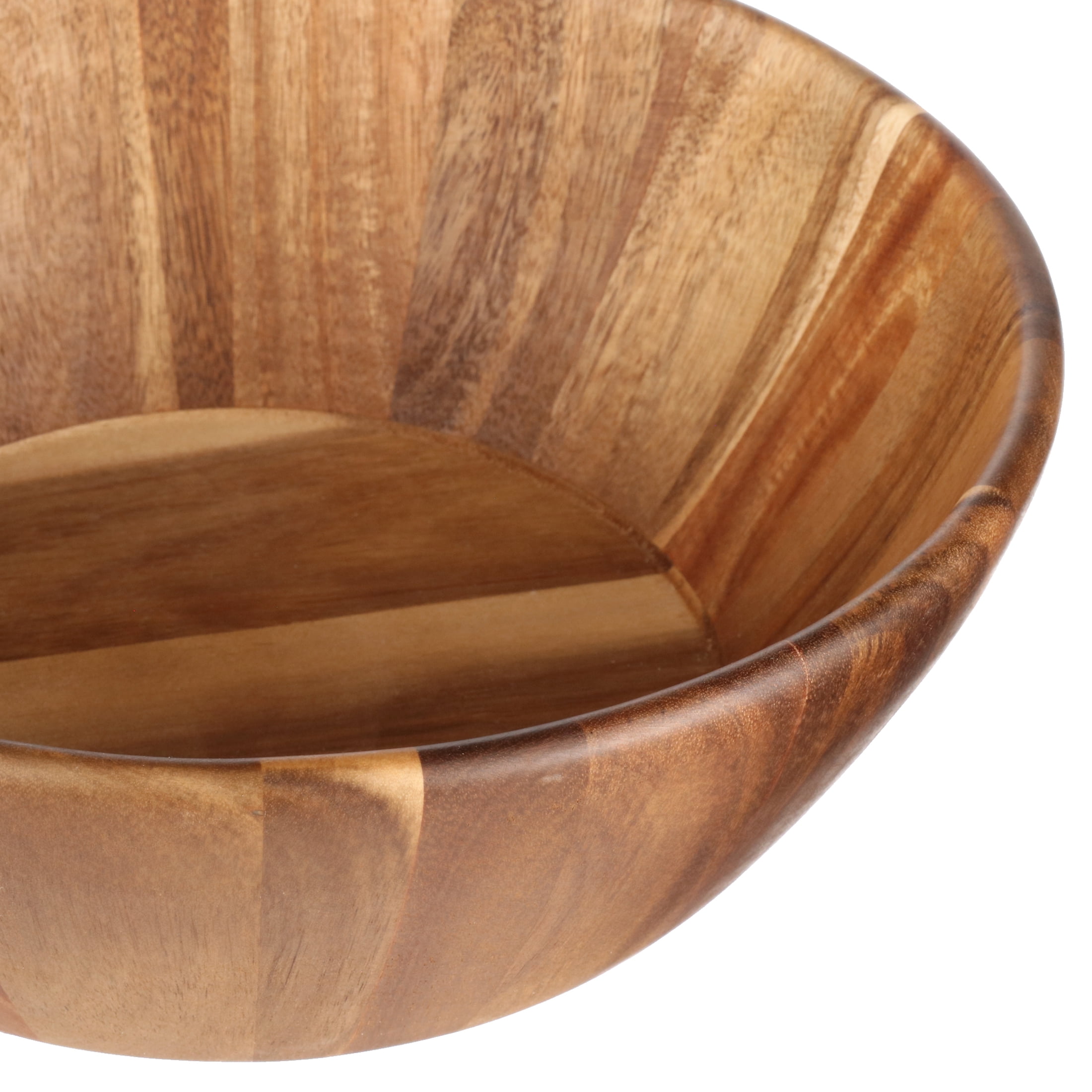 Better Homes & Gardens Large Angled Acacia Serving Bowl