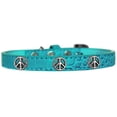 thumbnail image 1 of Collier pour Chien Signe de Paix Widget Turquoise Taille 16, 1 of 1