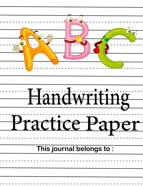 handwriting practice paper wide ruled handwriting book for kidsfor