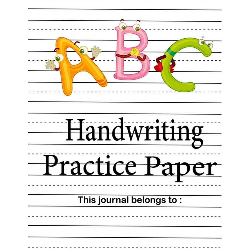 Handwriting Practice Paper : Wide ruled Handwriting Book For Kids.For