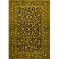thumbnail image 1 of Ahgly Company Machine Washable Indoor Rectangle Persian Yellow Traditional Area Rugs, 6' x 9', 1 of 4