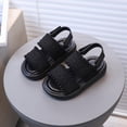 thumbnail image 2 of kpoplk Girls Sandals Open Toe Strappy Summer Shoes butterfly Casual Sandals(Black,13), 2 of 5