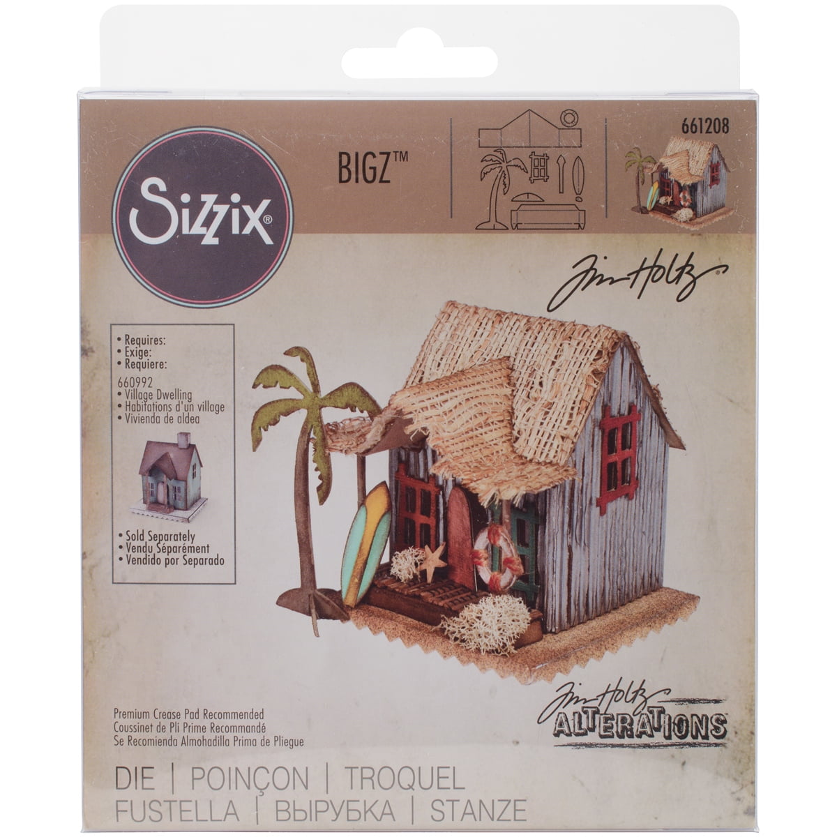 Sizzix Bigz Die By Tim Holtz-Enchanted Doves 1.375