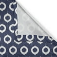 thumbnail image 4 of Ambesonne Navy Blue Grommet Curtain Single Panel, Grunge Sketchy Design, 50"x60", Dark Blue and White, 4 of 5