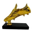 thumbnail image 4 of Trofeo de Fútbol con Bota Dorada, Trofeo de Fútbol, ​​escultura Decorativa de Resina para Decoración Del Hogar, Estantería, Accesorios para Gabinete D base negra, 4 of 8