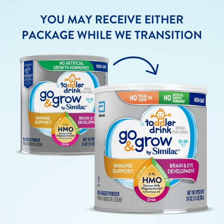 Go Grow by Similac Toddler Drink with 2 FL HMO for Immune