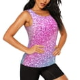 thumbnail image 2 of Bixox Women's Fun Rainbow Printed Sleeveless Fitness Workout Running Quick-Dry Tank Top, 2 of 7