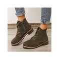 thumbnail image 5 of Fangasis Lady Shoes Casual Boots High Top Bootie Outdoor Non Slip Wedges Army Green 7.5, 5 of 7
