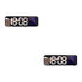 thumbnail image 3 of Wosthever Temporizador digital LED de estilo moderno ABS - Superficie de espejo Temporizador clásico de carga USB 15 Soporte de pared grande Negro+Blanco+Azul 2piezas, 3 of 6