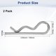 thumbnail image 3 of Uxcell 2-Pack Pasador de Cotter en Forma de R, M5x100mm Clips de Resorte de Acero Inoxidable, Pasadores de Retención Pesados, 3 of 7