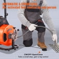 thumbnail image 5 of 75 FT x 1/2 Inch Drain Cleaning Machine with Auto-Feed, Sewer Snake Auger for 1"-4" Pipes | Includes 4 Cutters & Air-Activated Foot Switch, 5 of 8