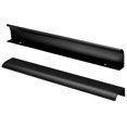 thumbnail image 2 of Qjaiune Tirador De Borde De Dedo De Montaje Trasero Negro 300 Mm/11,8"" Manija Oculta De Aluminio Tiradores De Lengüeta Ocultos Para El Hogar, Cocina, Sala De Estar, Puerta, Cajón, Gabinete (4 Piezas), 2 of 7