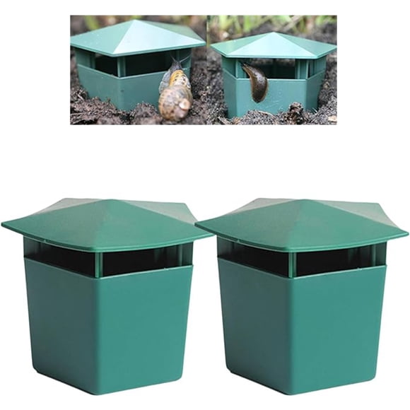 Djiypn 2 Pcs Beer Slug Snail House, Plastic Snail Home Reusable Snails Slug House for Garden Farm