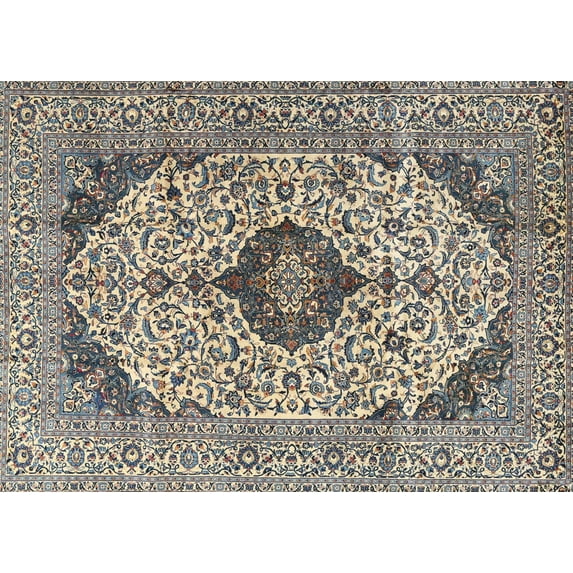Ahgly Company Machine Washable Indoor Rectangle Traditional Tan Brown Area Rugs, 5' x 8'