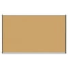 Lorell Satin-Finish Bulletin Board 72" Height x 48" Width - Natural Cork Surface - Durable, Self-healing - Silver Anodized Aluminum Frame - 1 Each